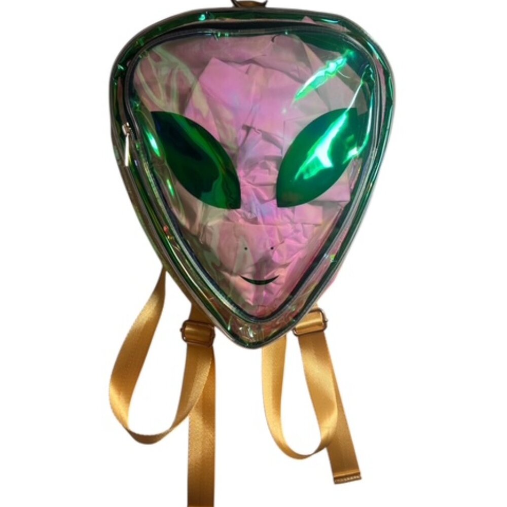 UNISEX IRIDESCENT ALIEN BACKPACK